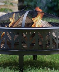 Round cut out fire pit