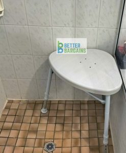 Corner shower stool