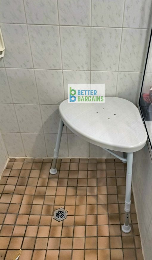 Corner shower stool
